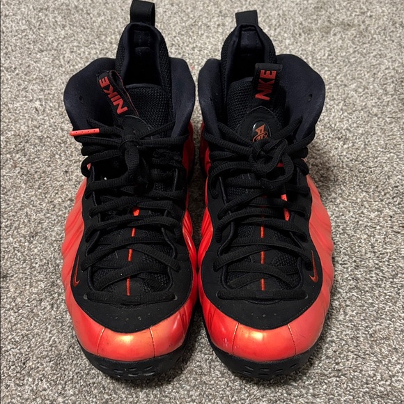 Nike Air Foamposite One “Habanero Red” 314996-603 Men’s Size 10.5 Black Red - Picture 2 of 10